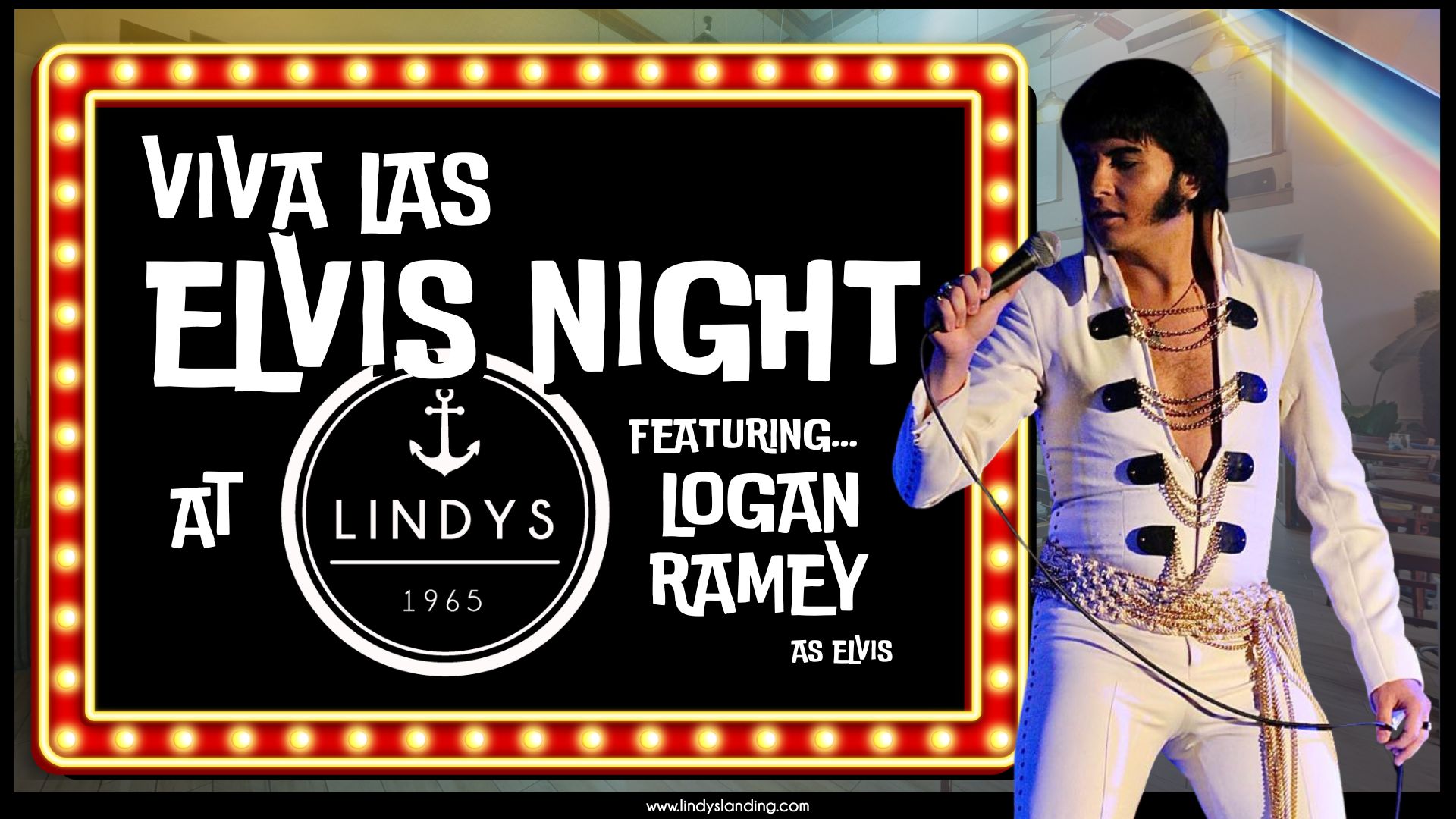 Viva Las Elvis Night | Logan Ramey Live & Four-Course Dinner at Lindys